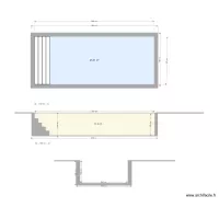 Piscine plan en coupe