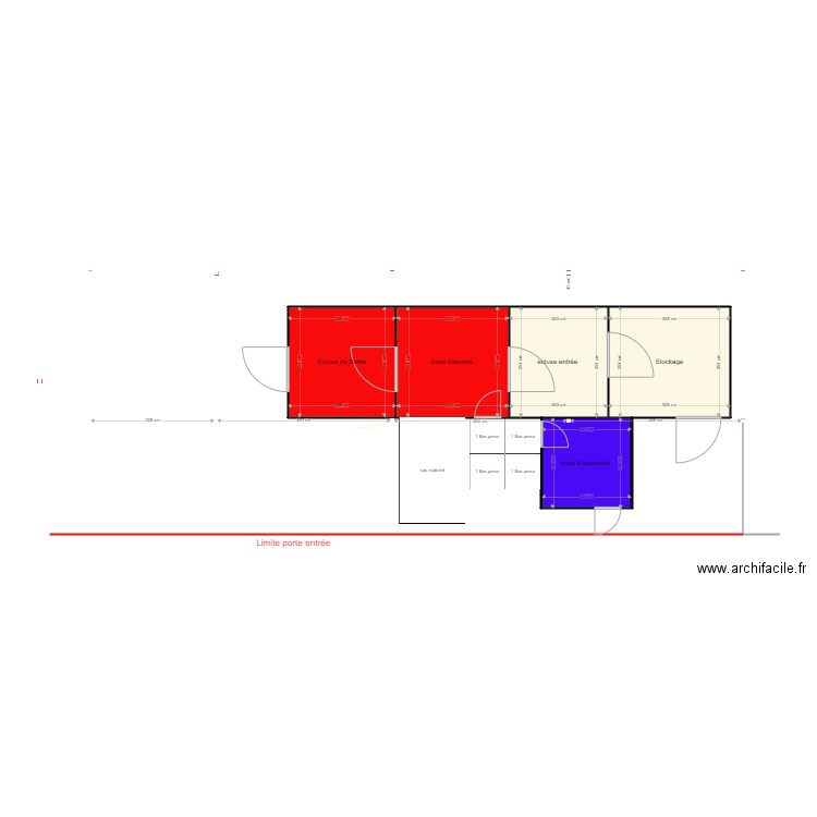 module nometie . Plan de 5 pièces et 40 m2