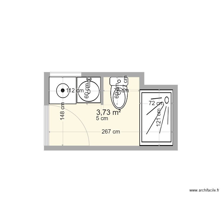 Espagne salle de bains meublée. Plan de 0 pièce et 0 m2