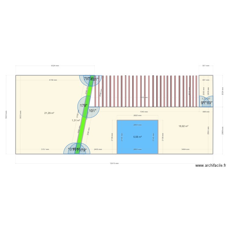 FACADE PRICIPALE 12. Plan de 5 pièces et 49 m2