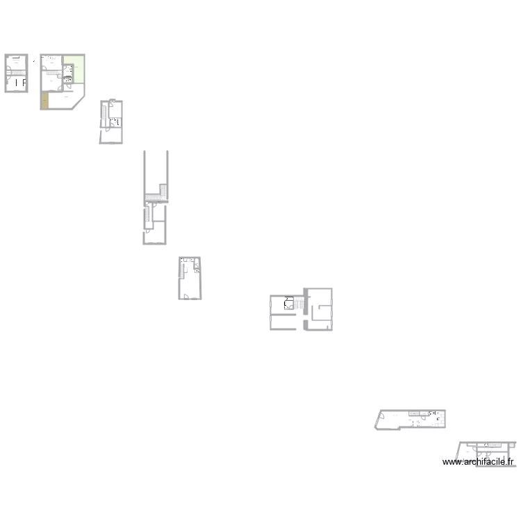 plan gwen &eacute;tage. Plan de 0 pièce et 0 m2