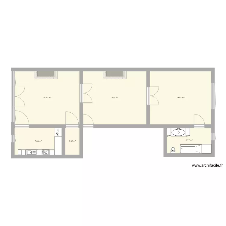 APPART IXELLES. Plan de 