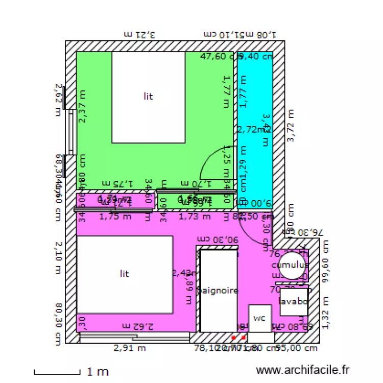 garage chambre. Plan de 