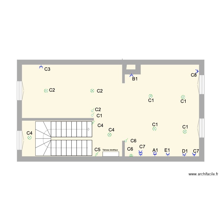 mexico 2. Plan de 2 pièces et 43 m2