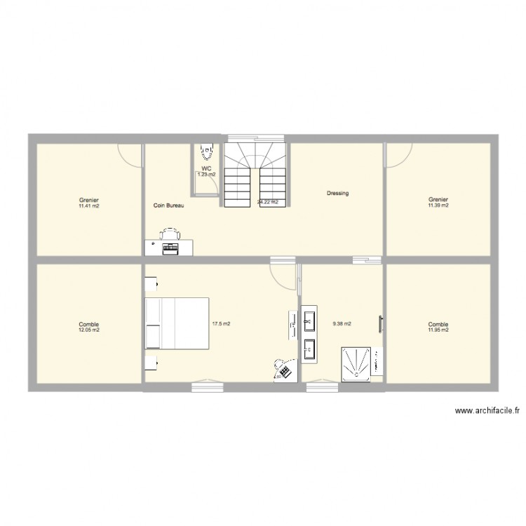 Etage Projet 2. Plan de 0 pièce et 0 m2