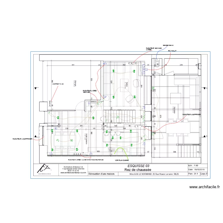 LE NORMAND . Plan de 