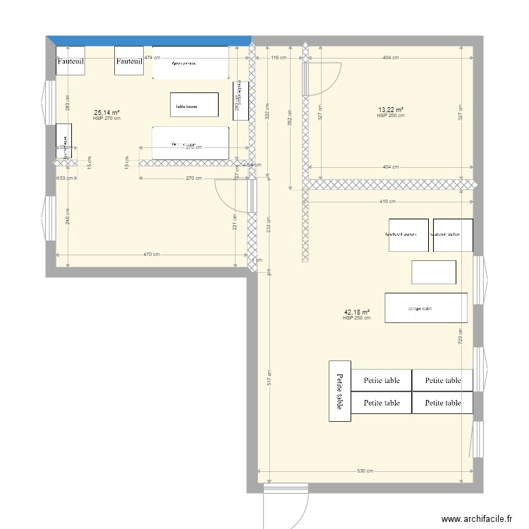 cotes ok. Plan de 0 pièce et 0 m2