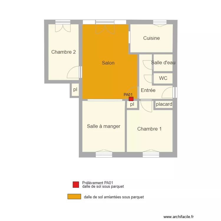 appart landais. Plan de 