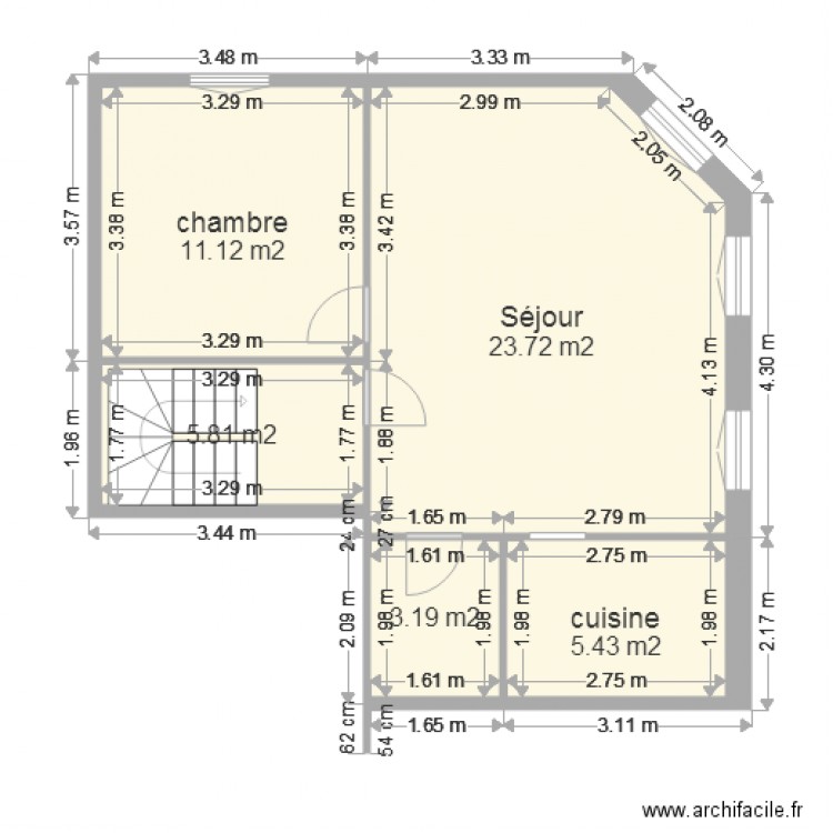 chevreuils H. Plan de 0 pièce et 0 m2