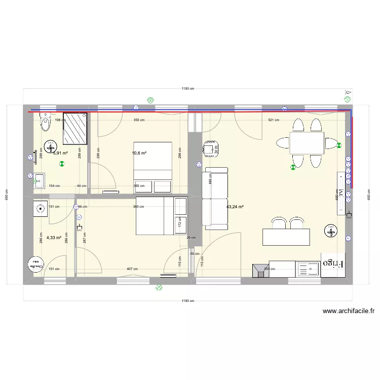 La  Foret projet au long terme 4 fenetre ext ok. Plan de 