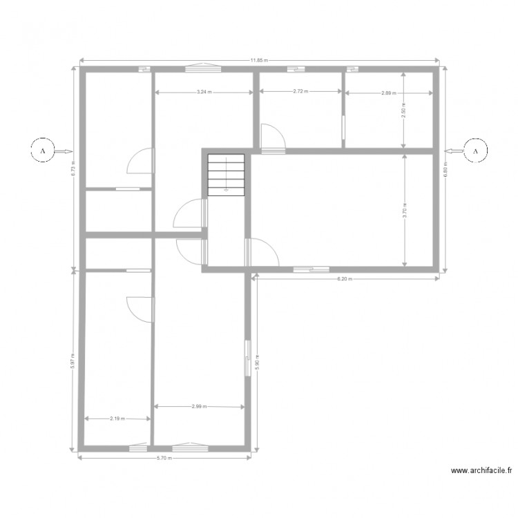 REZ DE CHAUSSEE. Plan de 0 pièce et 0 m2