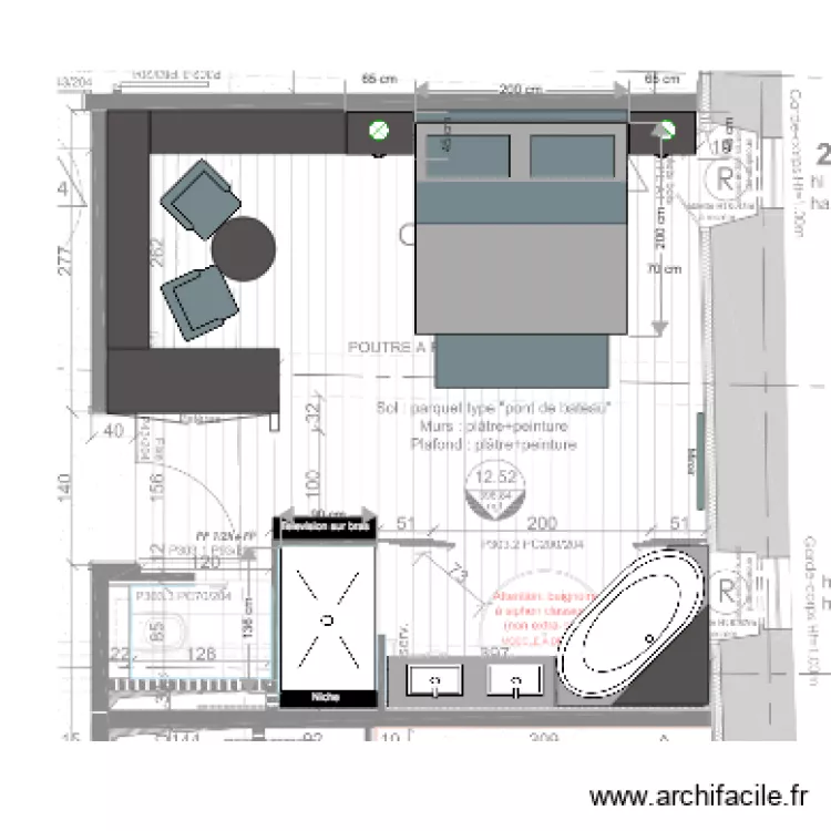 bedroom 3 A. Plan de 