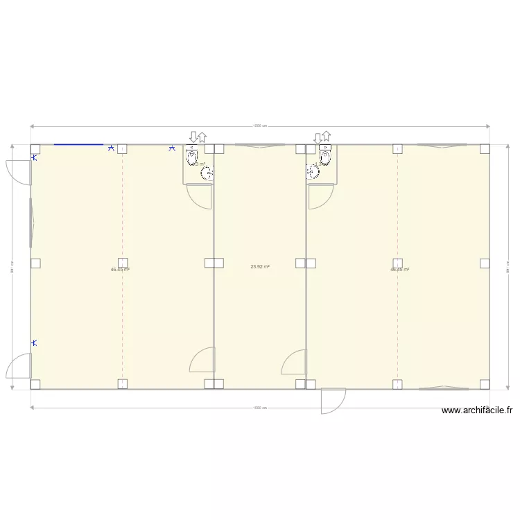 ecole libre mixte. Plan de 