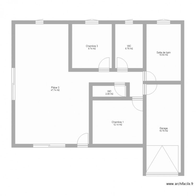 Plan de la maison des Jeffersson. Plan de 0 pièce et 0 m2