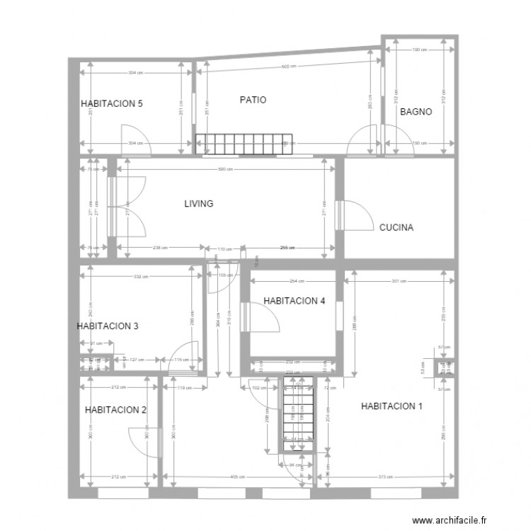 STATO DI FATTO. Plan de 0 pièce et 0 m2