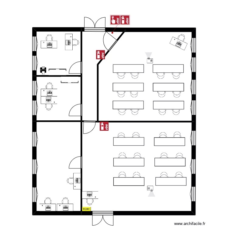 Arles A étage ACC evac. Plan de Arles A étage ACC evac. Plan de