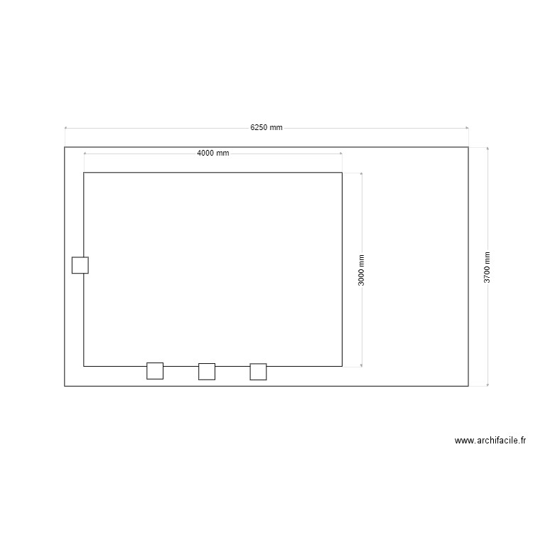 KLEIN. Plan de 0 pièce et 0 m2