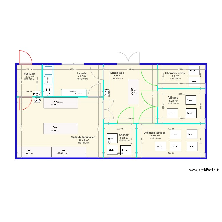 Gimenez Sebastien Version sans couloir 2. Plan de 0 pièce et 0 m2