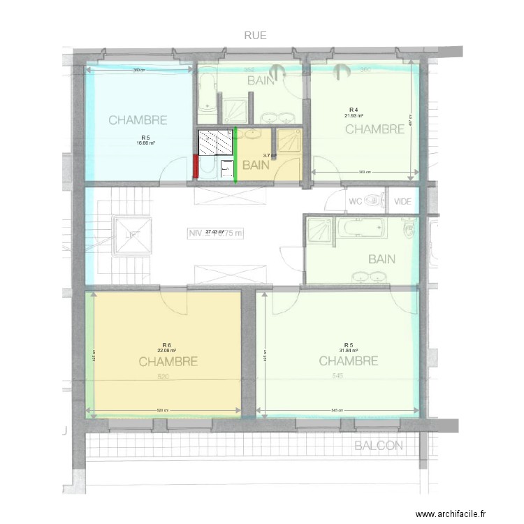 Pelletier appartement public. Plan de 0 pièce et 0 m2