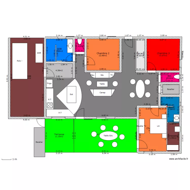 Maison Esc.. Plan de 