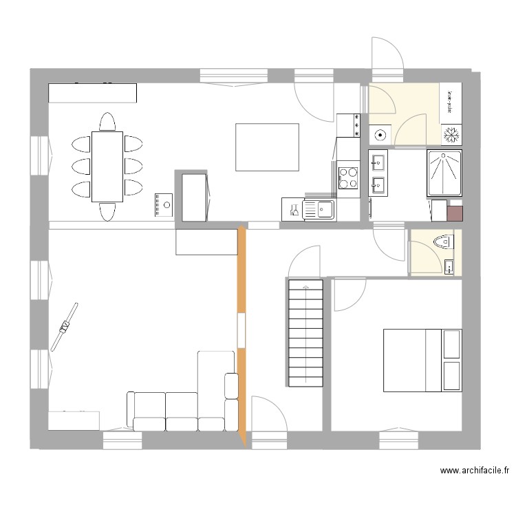 RDC ALTENACH. Plan de 0 pièce et 0 m2