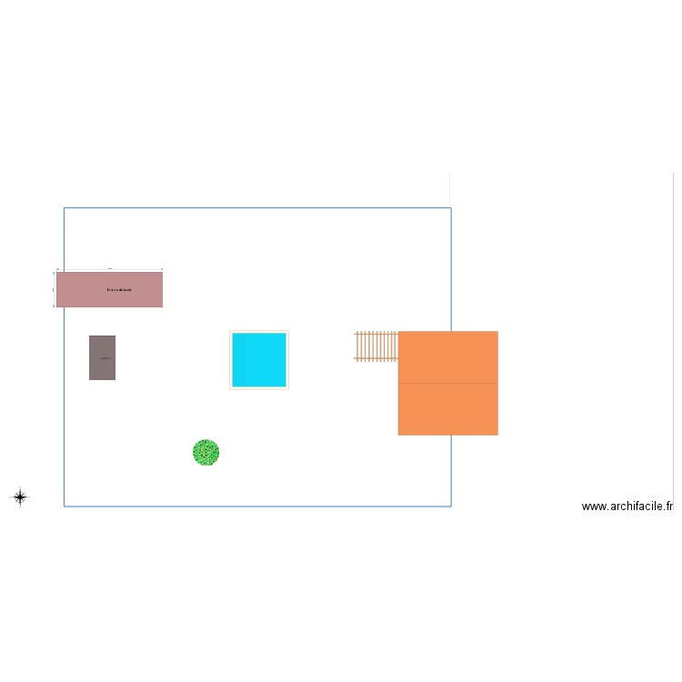 Projet piscine. Plan de 0 pièce et 0 m2