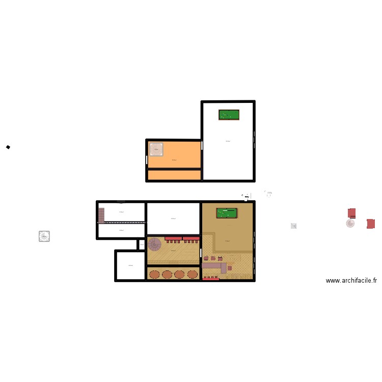 loft4. Plan de 34 pièces et 930 m2