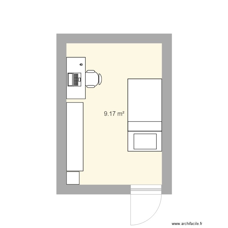 Chambre Sam. Plan de 0 pièce et 0 m2