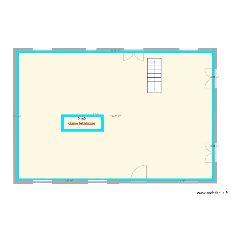 projet division rez. Plan de 0 pièce et 0 m2