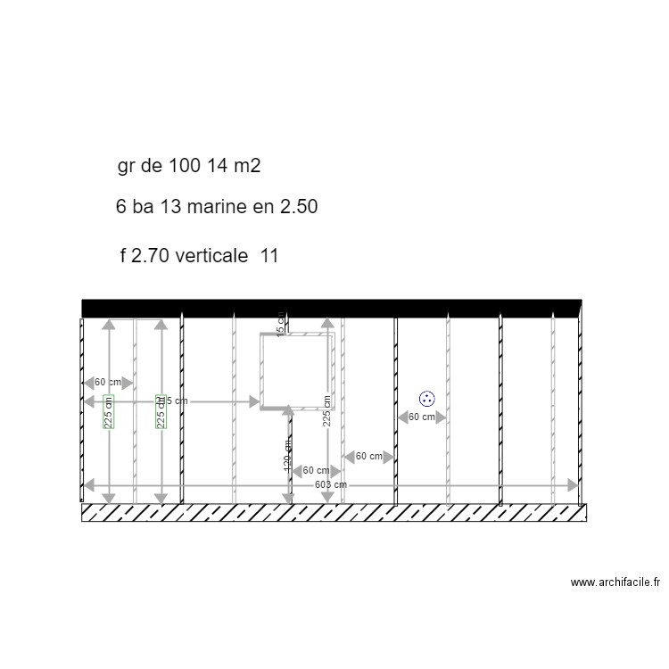 doublage garage 2. Plan de 0 pièce et 0 m2