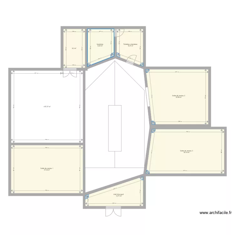 plan projet restaurant. Plan de 