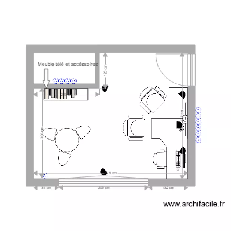 CABINE CREFA. Plan de 