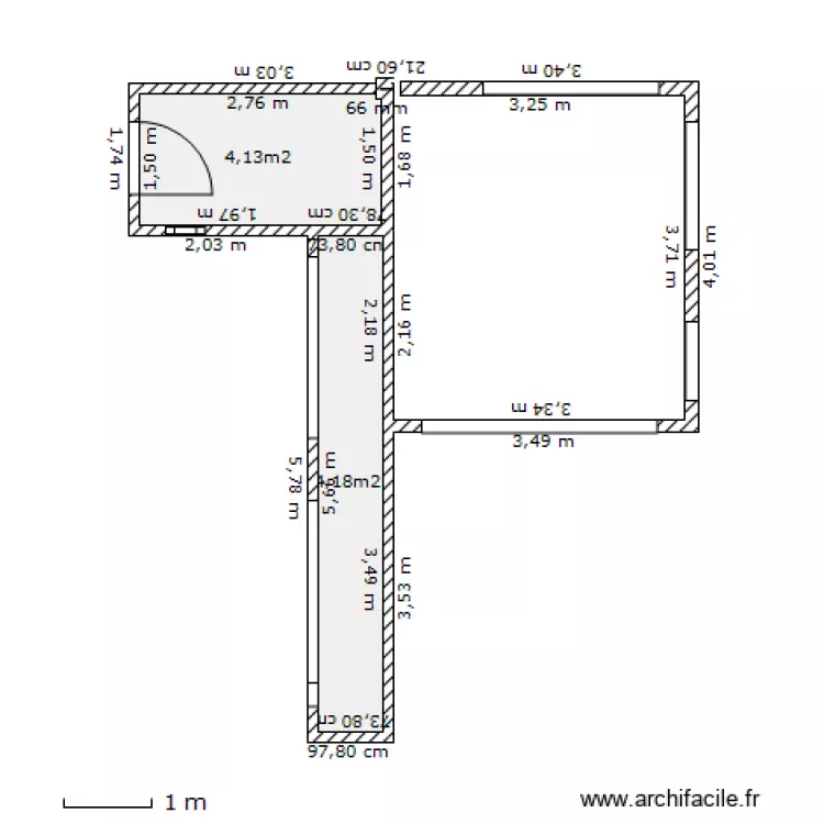 abri de jardin. Plan de 
