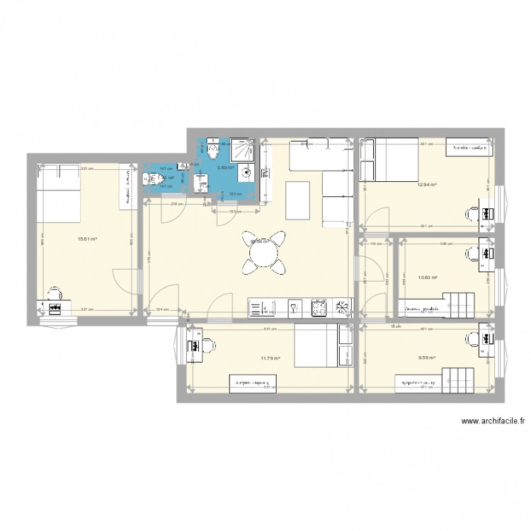Damjanics u 44 PAS SUR MESURE Aménagement. Plan de 0 pièce et 0 m2