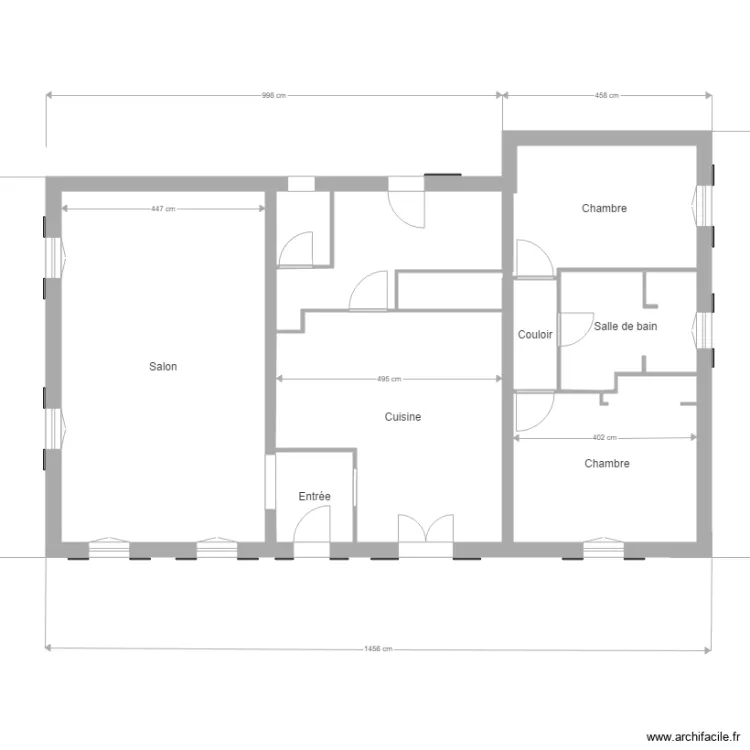 maison actuelle RDC2. Plan de 