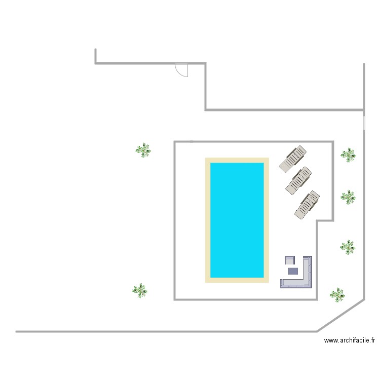 piscine 2. Plan de 0 pièce et 0 m2