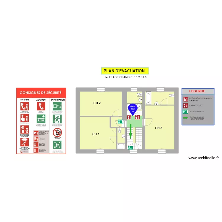 ETAGE ST BART. Plan de ETAGE ST BART. Plan de