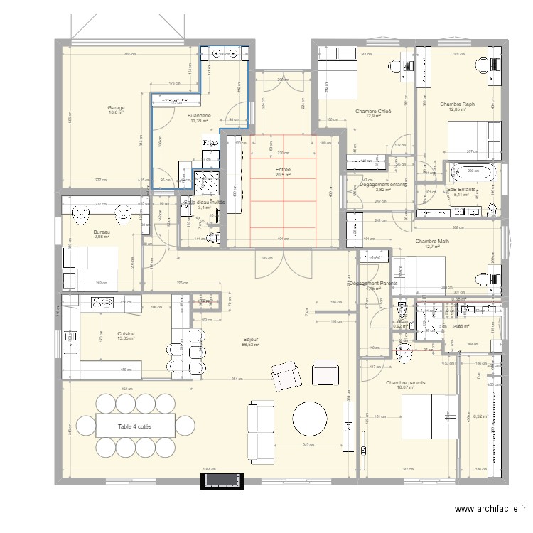 10 sq des Tilleuls OK le 14 sept . Plan de 0 pièce et 0 m2