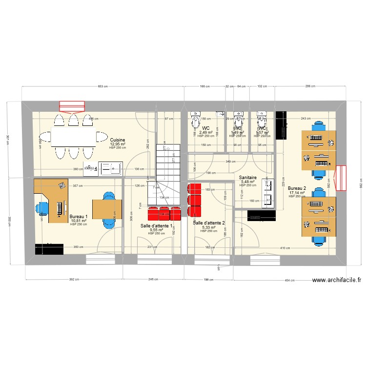 Combourg - Projet final. Plan de 0 pièce et 0 m2