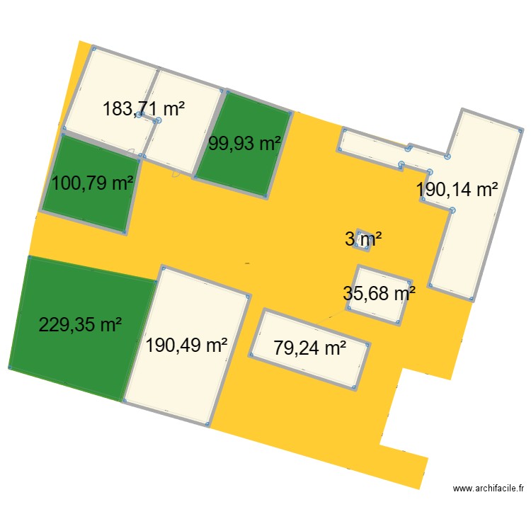 pcrissey. Plan de 9 pièces et 1112 m2