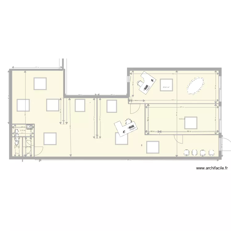 BONNAC Bureaux mars 22. Plan de 