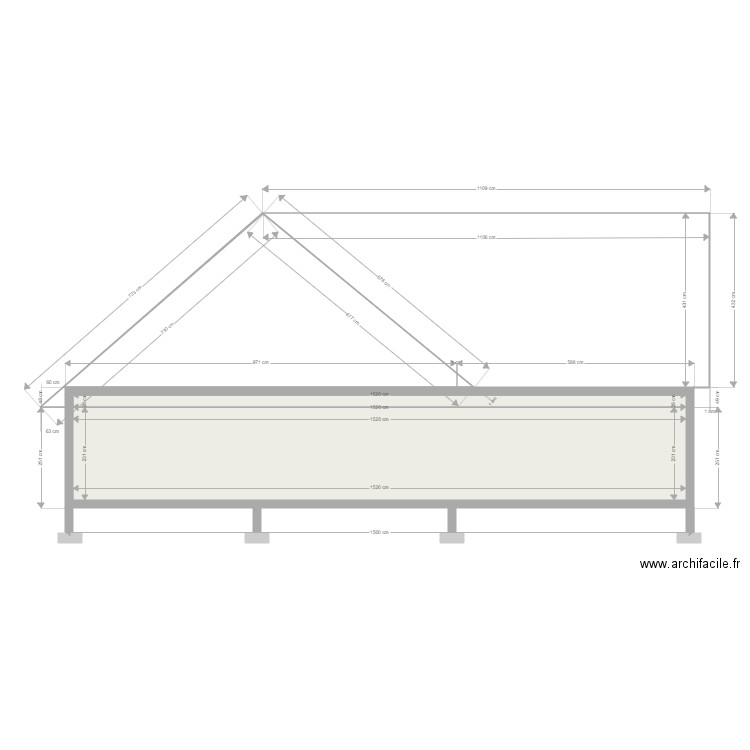 Coupe Pignon Voisin. Plan de 0 pièce et 0 m2