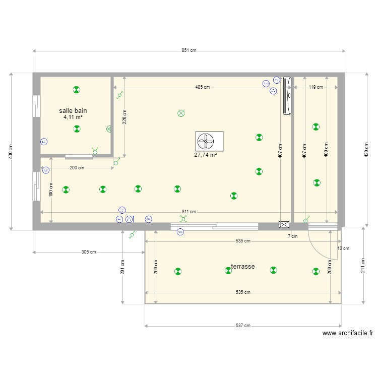 ELEC. Plan de 0 pièce et 0 m2