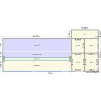 plan batiment avec hauteur du terassement.