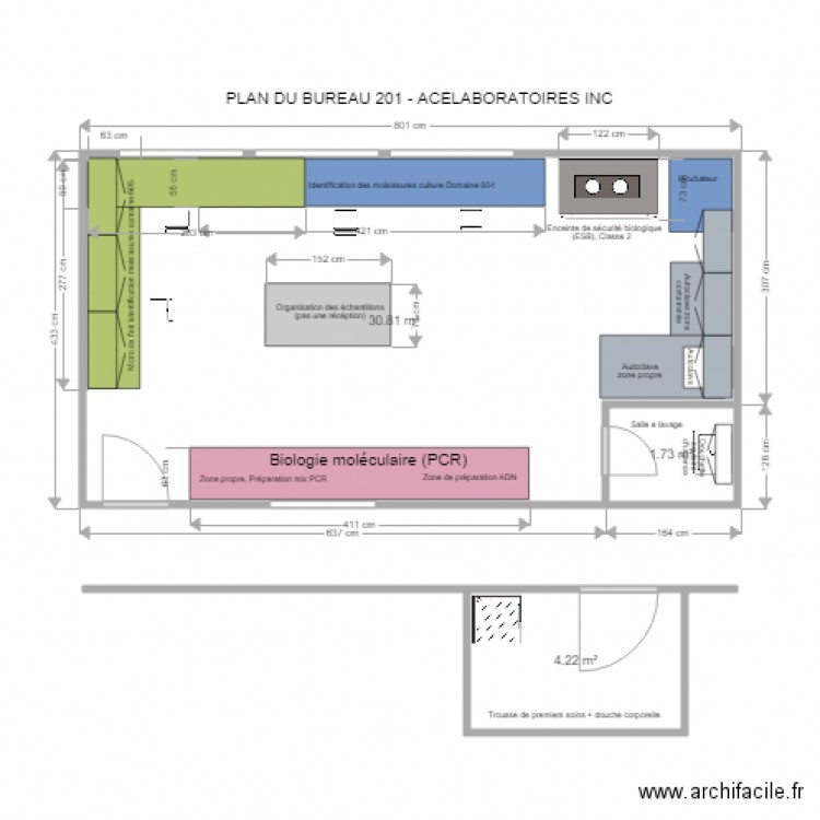 plan lab 201 reel. Plan de 0 pièce et 0 m2