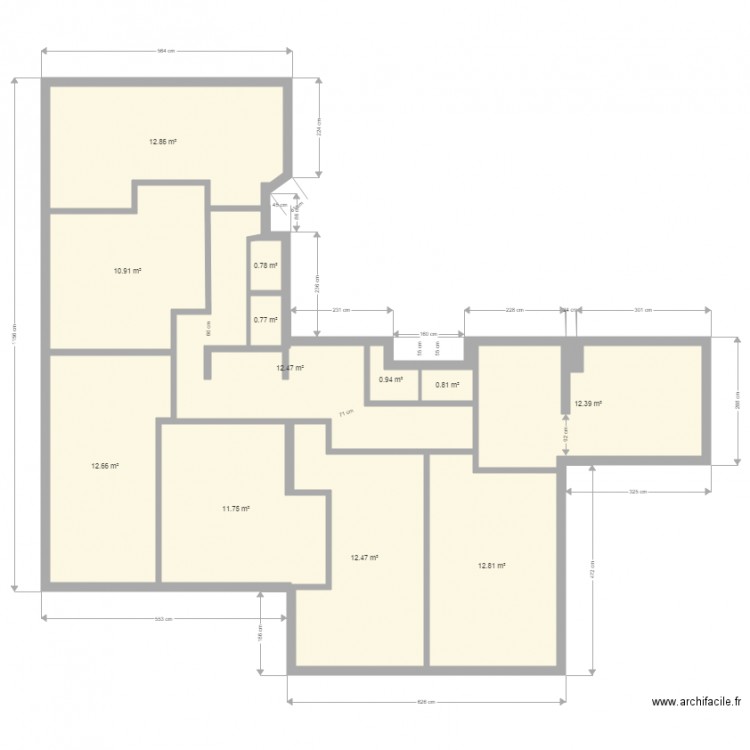 PLAN CLOISON EVRY 5 V2. Plan de 0 pièce et 0 m2