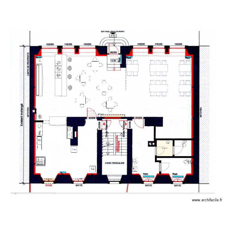 rotisserie. Plan de 0 pièce et 0 m2