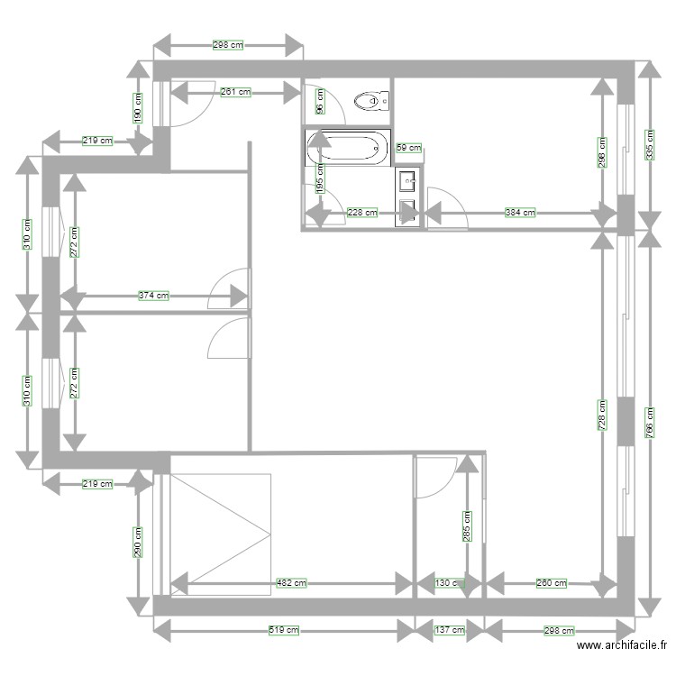 tremblai. Plan de 0 pièce et 0 m2