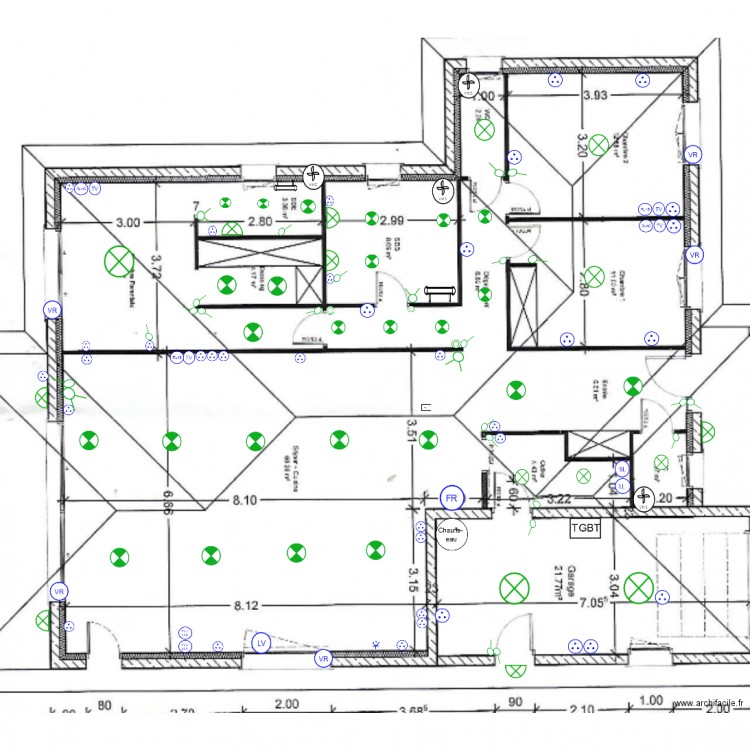 PLAN ELEC DEMOURRA. Plan de 0 pièce et 0 m2