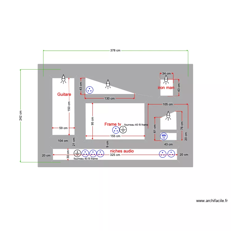 niches Cassignol. Plan de 